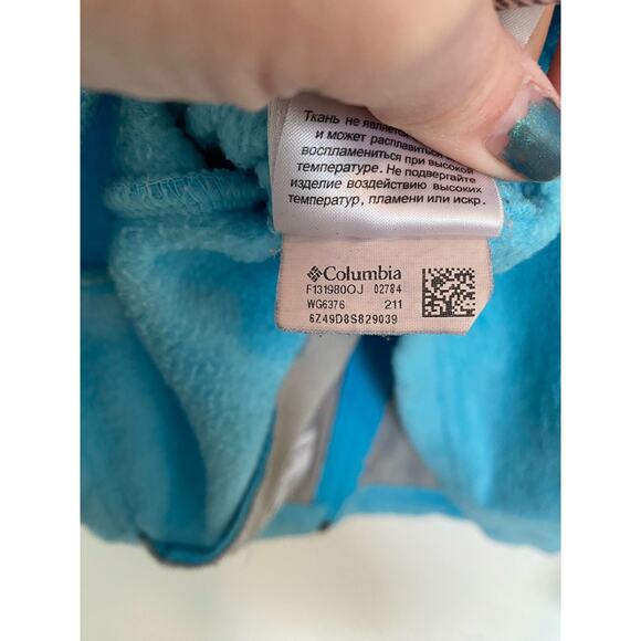 Columbia Full Zip Fleece Jacket Blue 18-20 - Picture 8 of 8